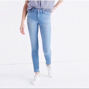 NWOT Madewell 9” High Rise Skinny Jeans